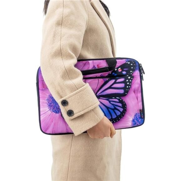 Canvas Laptop Carrying Shoulder Sleeve Carrying Case Protective Bag Briefcase - Picture 6 of 8